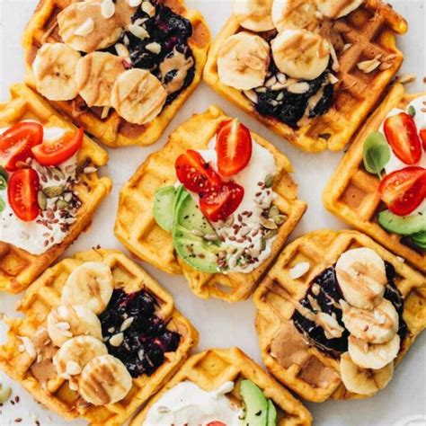 What toppings can I put on mini waffles?