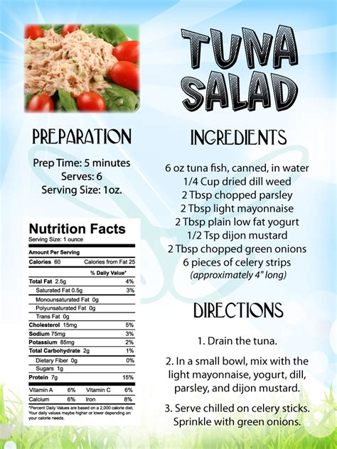 ADS Tuna Salad - calories, carbs, nutrition