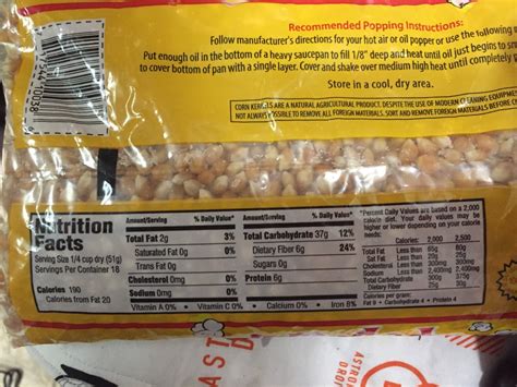 Air Popped Popcorn - calories, carbs, nutrition