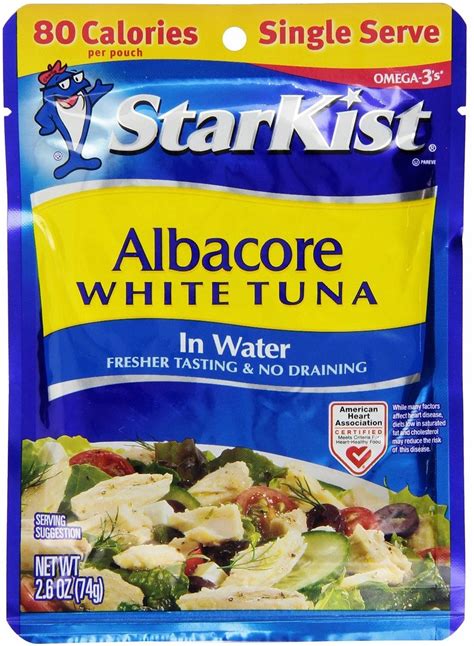 Albacore White Tuna in Pouch - calories, carbs, nutrition