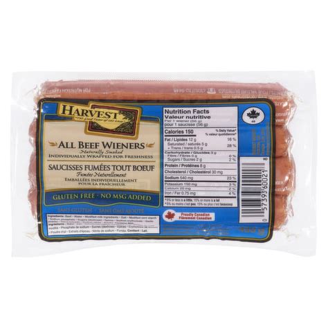 All Beef Wiener - calories, carbs, nutrition