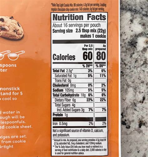 All Butter Chocolate Chip Cookie - calories, carbs, nutrition