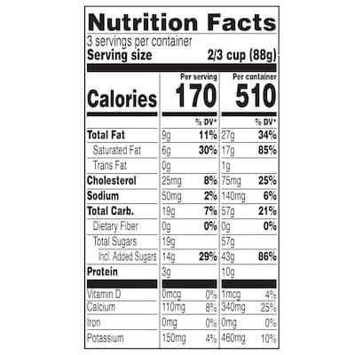 All Natural Vanilla - calories, carbs, nutrition