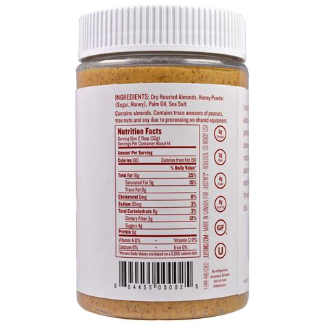 Almond Butter Honey - calories, carbs, nutrition