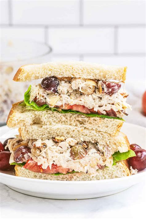 Almond Chicken Salad Sandwich - calories, carbs, nutrition