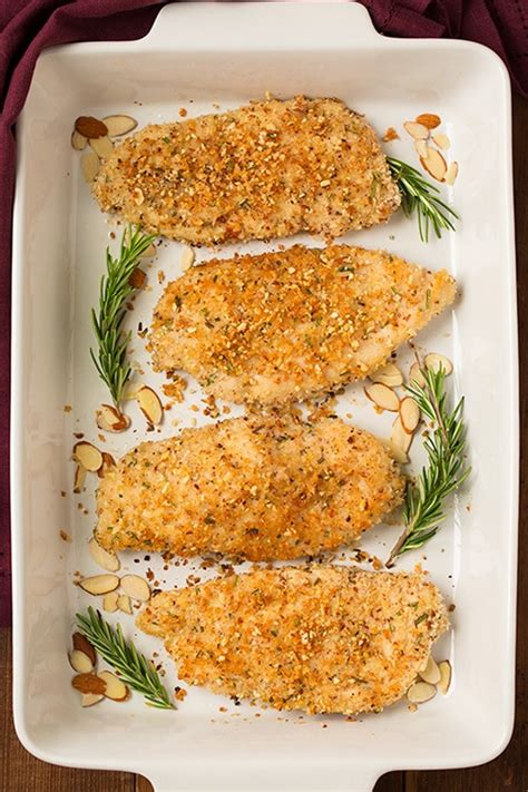 Almond-Crusted Chicken with Sauce - calories, carbs, nutrition