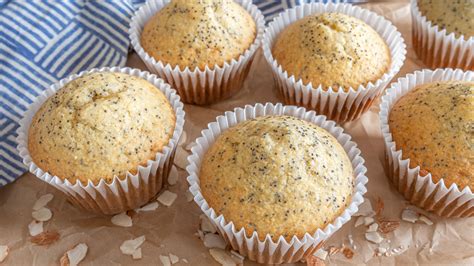 Almond Poppy Seed Muffins - calories, carbs, nutrition