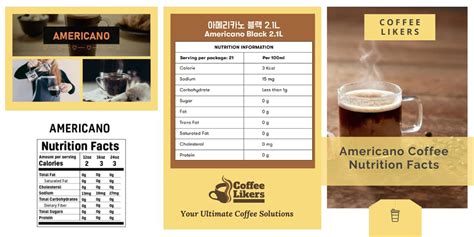Americano - calories, carbs, nutrition