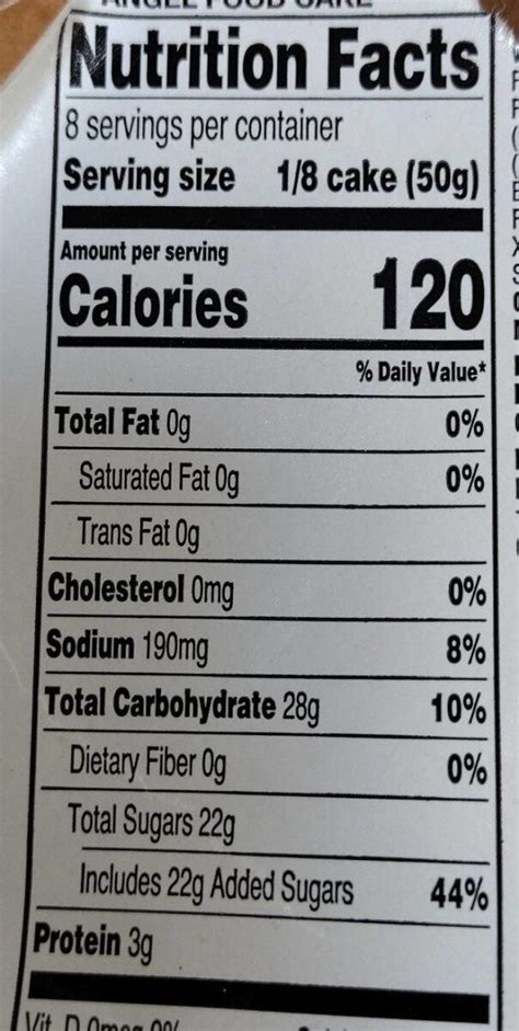 Angel Slice - calories, carbs, nutrition