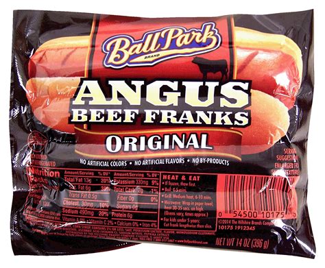 Angus Beef Franks - calories, carbs, nutrition