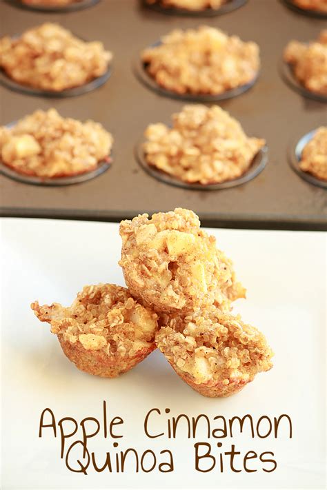 Apple Cinnamon Quinoa Bites - calories, carbs, nutrition