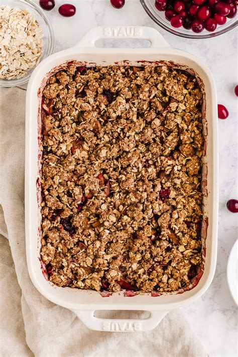 Apple-Cranberry Crisp - calories, carbs, nutrition