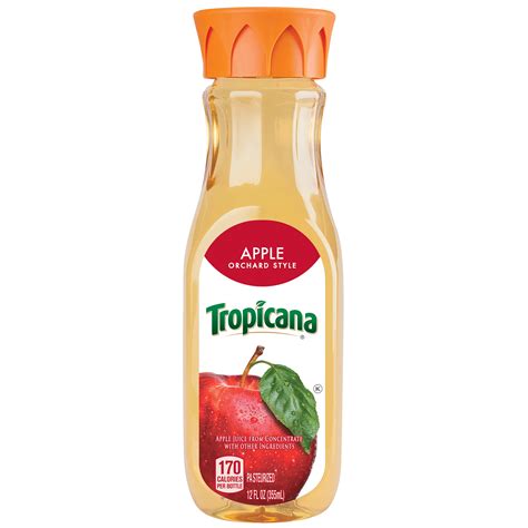 Apple Juice, 10oz, Tropicana - calories, carbs, nutrition