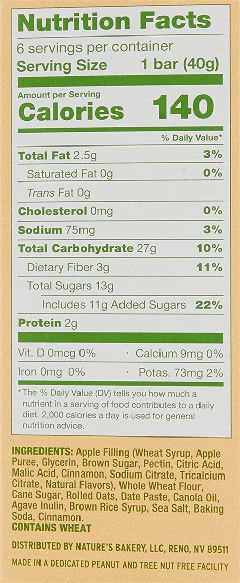 Apple Oat Crumble - calories, carbs, nutrition