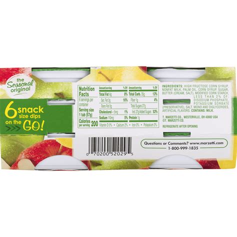 Apples & Caramel - calories, carbs, nutrition