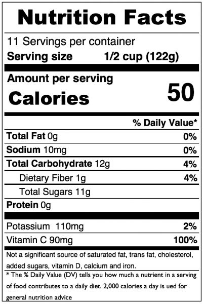 Applesauce - Unsweetened - calories, carbs, nutrition