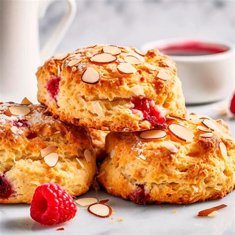 Apricot Raspberry Almond Scone - calories, carbs, nutrition