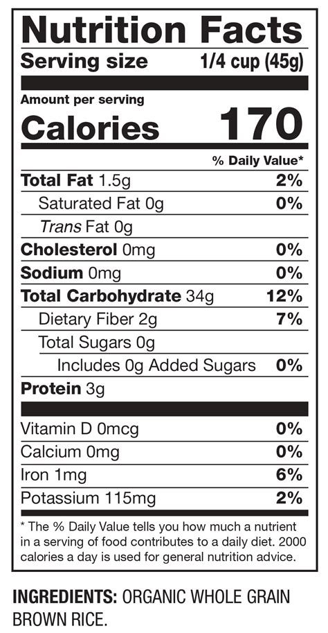 Arroz Integral - calories, carbs, nutrition