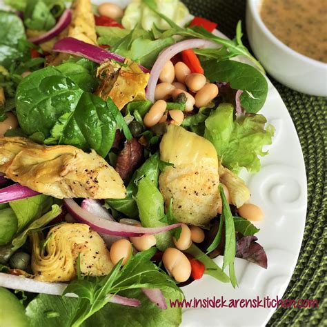 Artichoke & White Bean Salad & Chicken - calories, carbs, nutrition