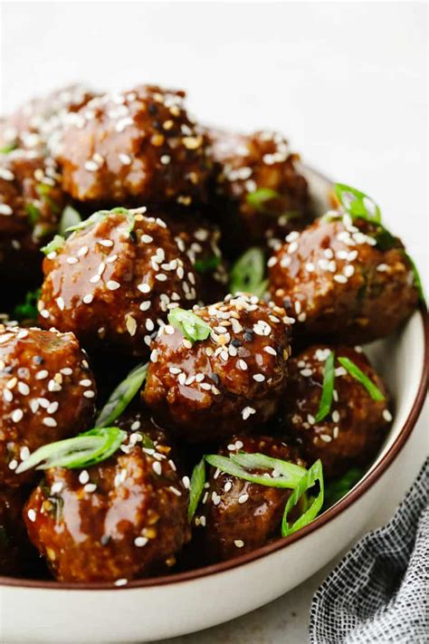 Asian Meatballs - calories, carbs, nutrition