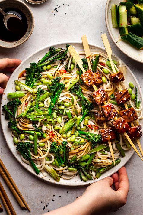 Asian Noodle Salad & Teriyaki Tofu Sword - calories, carbs, nutrition