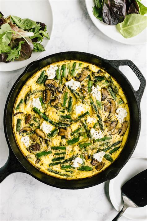 Asparagus & Shiitake Mushroom Frittata - calories, carbs, nutrition