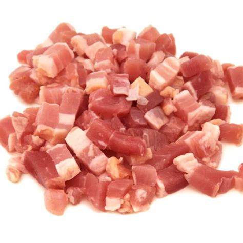 Bacon 22/26 Cooked Diced 1/4" 1/2 oz - calories, carbs, nutrition