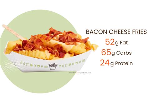 Bacon Cheddar Fries - calories, carbs, nutrition