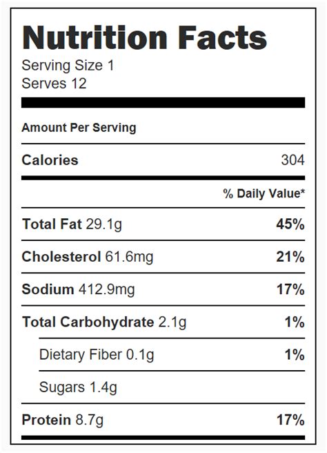 Bacon Cheese Dip - calories, carbs, nutrition