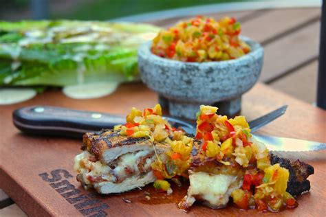 Bacon Chop with Pineapple & Chilli Salsa - calories, carbs, nutrition