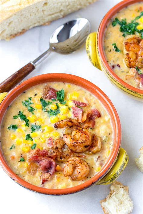 Bacon Corn Chowder with Shrimp - calories, carbs, nutrition