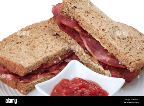 Bacon Sandwich - Brown Bread - calories, carbs, nutrition