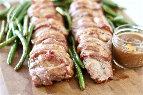 Bacon Wrapped Pork Loin - calories, carbs, nutrition