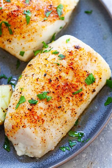 Baked-Broiled Cod Fillet - calories, carbs, nutrition