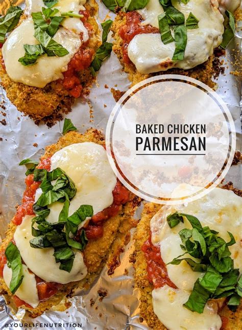 Baked Chicken Parmesan - calories, carbs, nutrition