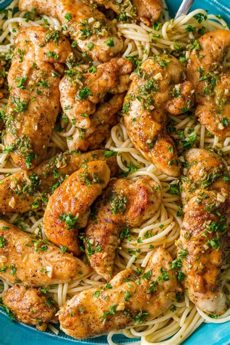 Baked Chicken Scampi with Whole Wheat Pasta Steamed Carrots - calories, carbs, nutrition