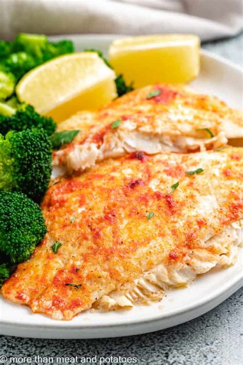 Baked Flounder English Style - calories, carbs, nutrition