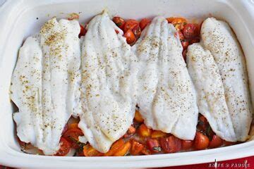 Baked Flounder with Tomatoes Basil - calories, carbs, nutrition