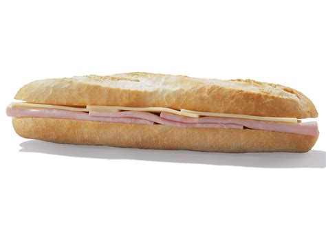 Baked Ham, Cheddar Cheese & Mustard Mayonnaise Baguette - calories, carbs, nutrition