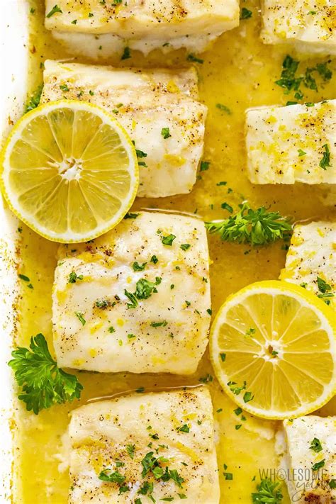 Baked Lemon Cod - calories, carbs, nutrition