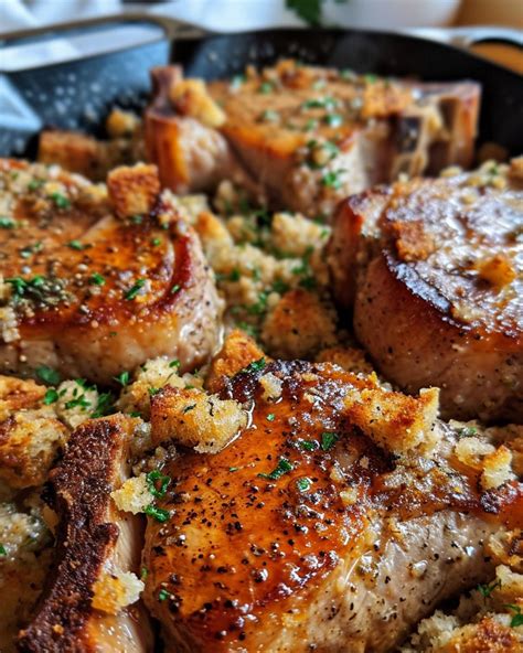 Baked Stuffed Pork Chop - calories, carbs, nutrition