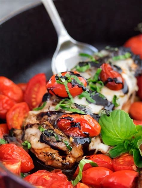 Balsamic Caprese Chicken - calories, carbs, nutrition