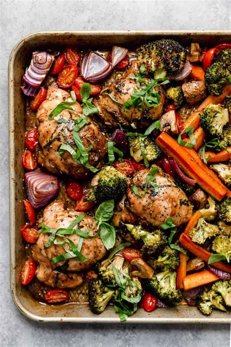 Balsamic Chicken and Vegetables - calories, carbs, nutrition