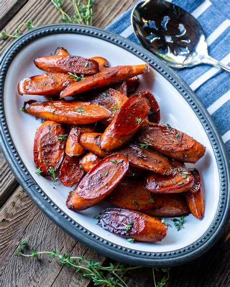 Balsamic Glazed Roasted Carrots - calories, carbs, nutrition