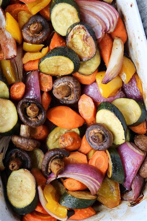 Balsamic Roast Vegetables - calories, carbs, nutrition