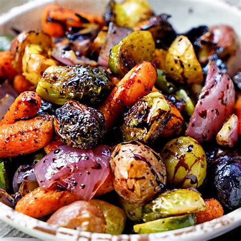 Balsamic Roasted Vegetables, low sodium - calories, carbs, nutrition