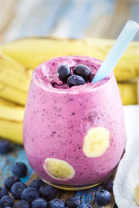 Banana Blueberry Smoothie - calories, carbs, nutrition