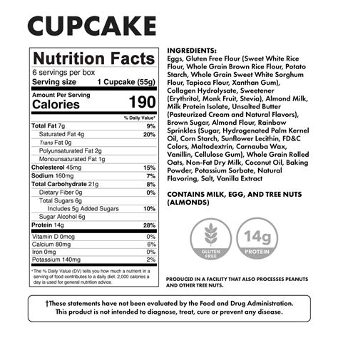 Banana Chip Cupcake - calories, carbs, nutrition