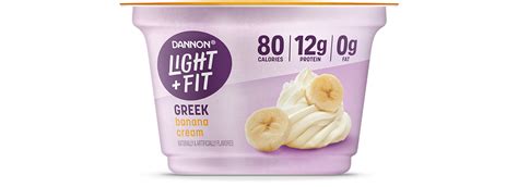 Banana Cream Greek Yogurt - calories, carbs, nutrition