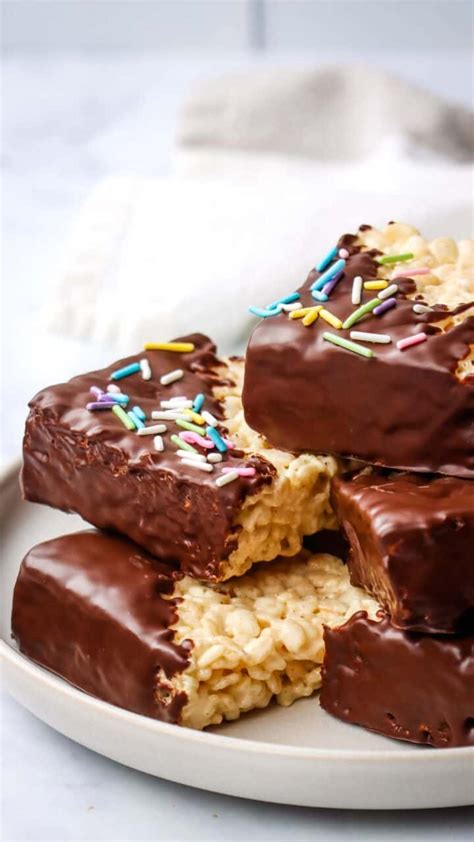 Bar, Chocolate Dipped Rice Krispy - calories, carbs, nutrition